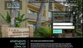 
							         Luxury Apartments in San Diego, CA | Elan Loma Highlands Apartments								  
							    