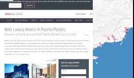 
							         Luxury Hotels in Puerto Portals | SeeMallorca.com								  
							    