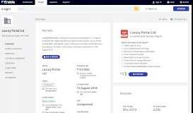 
							         Luxury Portal Ltd - Company Profile - Endole								  
							    