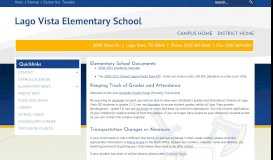 
							         LV Elementary School | Parent Info - Lago Vista ISD								  
							    