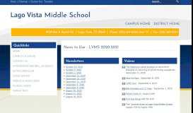 
							         LV Middle School | News - Lago Vista ISD								  
							    