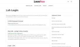
							         Lvh Login — Sign in to Account - loginfeed.com								  
							    
