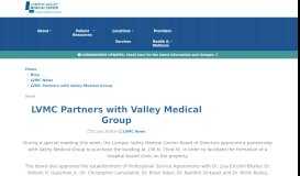 
							         LVMC partners with Valley Medical Group - Lompoc Valley Medical ...								  
							    