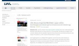 
							         LWL-Museumsportal Westfalen-Lippe online - Mitteilung 07.12.18								  
							    