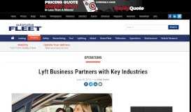 
							         Lyft Business Partners with Key Industries - Operations - Automotive ...								  
							    