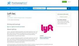 
							         Lyft Inc. - Purchasing Point								  
							    