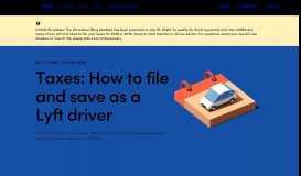 
							         Lyft's Tax Site for Drivers | Lyft								  
							    