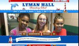 
							         Lyman Hall Elementary School								  
							    