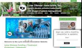 
							         Lyme Disease Association - Lyme disease symptoms - Lyme ...								  
							    