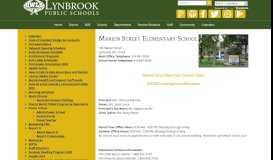 
							         Lynbrook Public Schools Schools | Marion Street Elementary School								  
							    