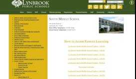 
							         Lynbrook Public Schools Schools | South Middle School								  
							    