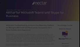 
							         Lync Monitoring and Skype For Business Tools | Nectar UC Solutions								  
							    