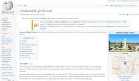 
							         Lynwood High School - Wikipedia								  
							    