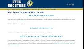 
							         Lyons Township High School Boosters								  
							    