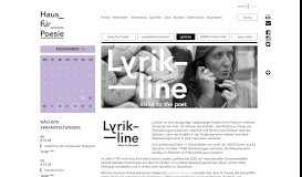 
							         lyrikline - Haus für Poesie								  
							    