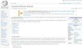 
							         Lytchett Minster School - Wikipedia								  
							    