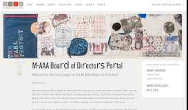 
							         M-AAA Board of Directors Portal | Mid America Arts Alliance								  
							    