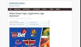 
							         M-Bet Kenya Login, registration, app download - Exposeke ...								  
							    
