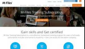 
							         M-Files Certification Training - M-Files Academy | M-Files								  
							    