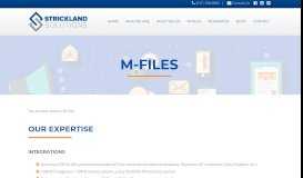 
							         M-Files - Strickland Solutions								  
							    