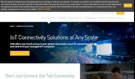 
							         M2M & IoT Connectivity and Device Management Platform | Telit								  
							    