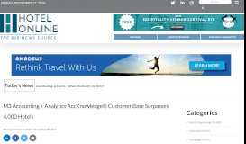 
							         M3 Accounting + Analytics AccKnowledge® Customer Base ...								  
							    