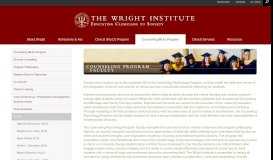 
							         M.A. Program Faculty | The Wright Institute								  
							    