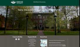 
							         MAA Tuition | Ohio University								  
							    