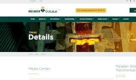 
							         Ma'aden receives - Maaden | Saudi Arabian Mining Company								  
							    