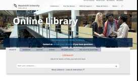 
							         Maastricht University Library: Online Library - Universiteitsbibliotheek ...								  
							    