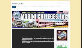 
							         Mabini Colleges								  
							    