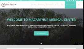 
							         MacArthur Obstetrics & Gynecology, Urogynecology, Midwifery ...								  
							    