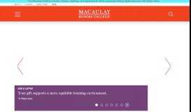
							         Macaulay Honors College								  
							    