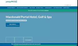 
							         Macdonald Portal, Cheshire - Book Golf Deals & Breaks								  
							    