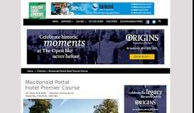 
							         Macdonald Portal Hotel Premier Course - English Golf Courses								  
							    