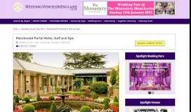 
							         Macdonald Portal Hotel | Weddings | Packages | Offers | Photos | Fairs								  
							    