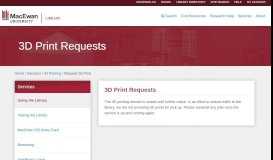 
							         MacEwan Single Sign On - Stale Request - MacEwan University								  
							    