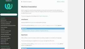 
							         Machine translation — Weblate Documentation 3.7 documentation								  
							    