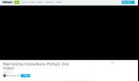 
							         Machinima Comedians Portal2 2nd Video on Vimeo								  
							    
