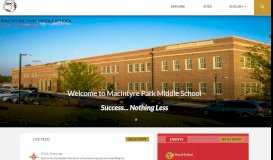 
							         MacIntyre Park Middle School - Thomasville City Schools								  
							    
