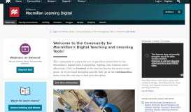 
							         Macmillan Learning Digital | The Macmillan Community								  
							    