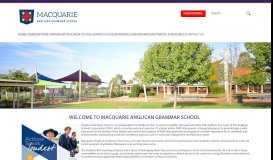 
							         Macquarie Anglican Grammar School: Home								  
							    