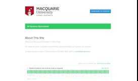 
							         Macquarie University IT Status								  
							    