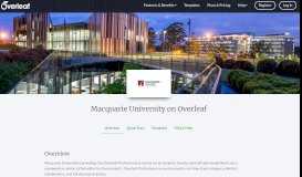 
							         Macquarie University - Overleaf, Online LaTeX Editor								  
							    