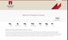 
							         Macquarie University Research Portal								  
							    