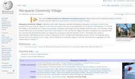 
							         Macquarie University Village - Wikipedia								  
							    