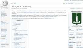 
							         Macquarie University - Wikipedia								  
							    