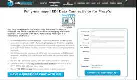 
							         Macys Fully-managed EDI | B2BGateway								  
							    