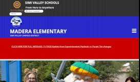 
							         Madera Elementary School: Home Page								  
							    