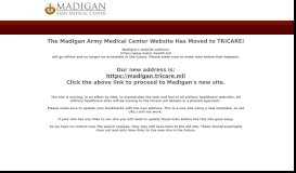 
							         Madigan Army Medical Center: Home								  
							    